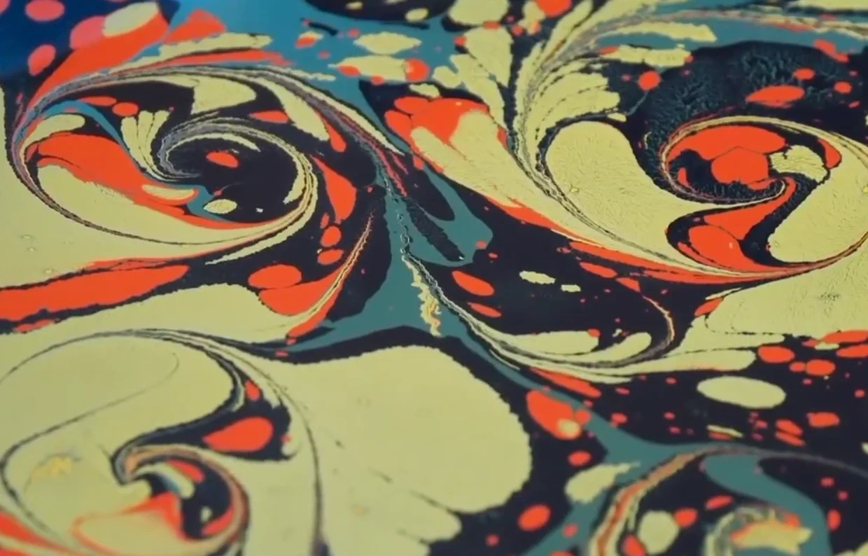 Inicio como funciona la tecnica ebru o marbling